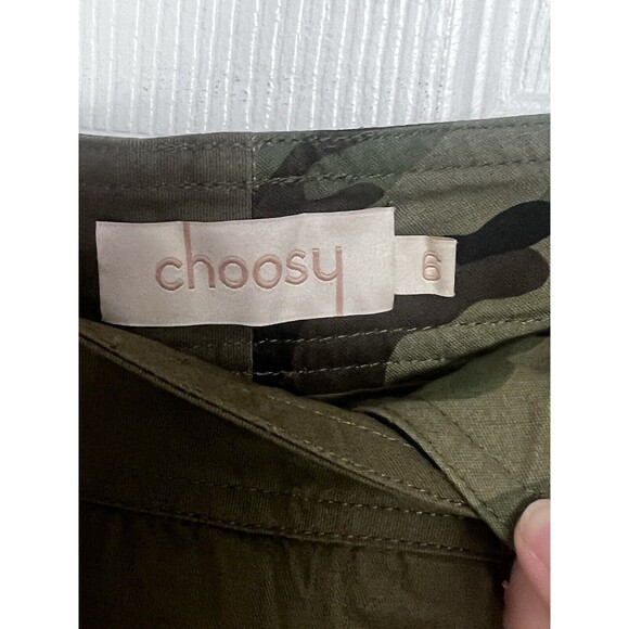 Choosy Pants Mixed Media Duo 2 Tone Cargo Khakis & Camo Oversized Fit Womens 6 - Picture 7 of 10